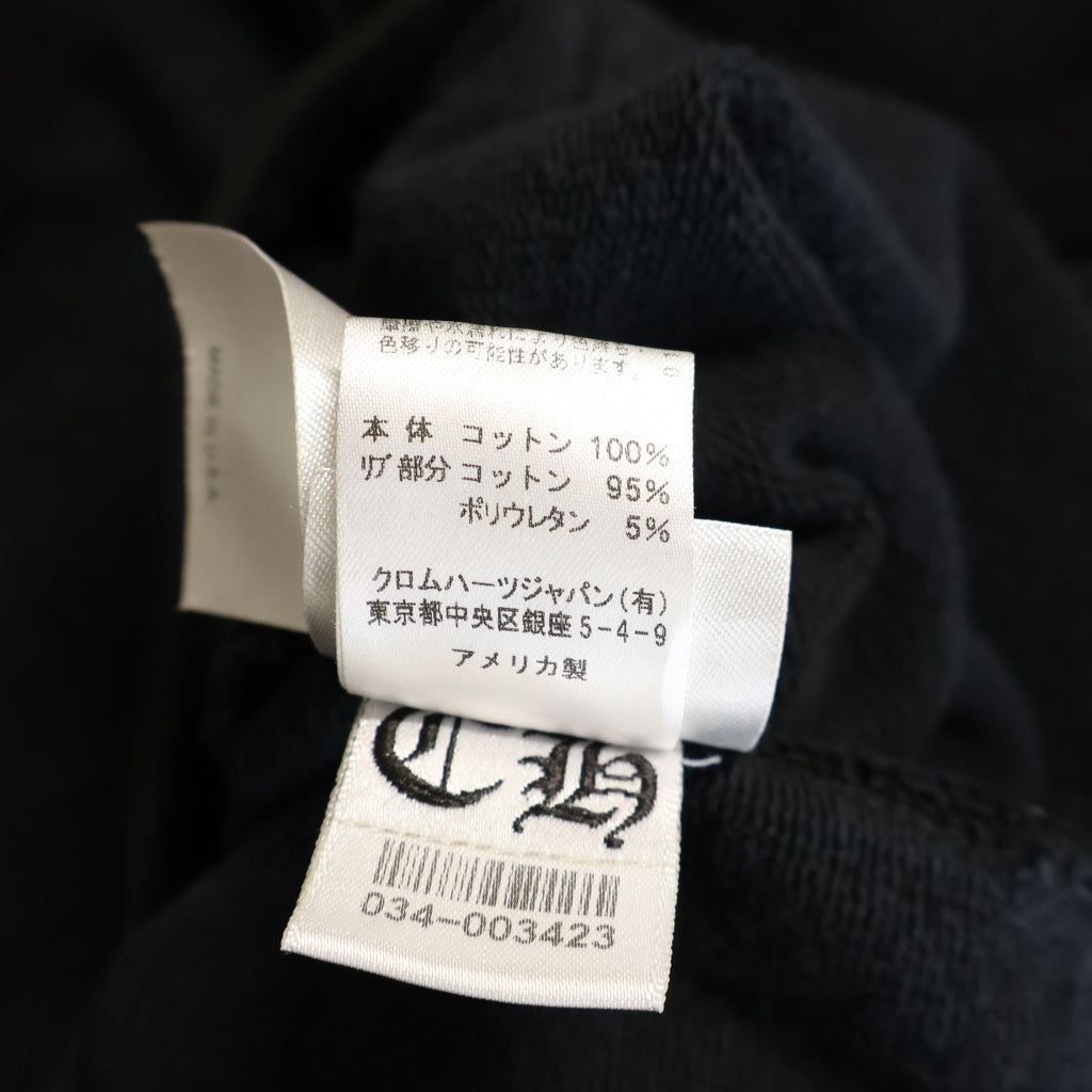 CHROME HEARTS(クロムハーツ) CH CROSS バック ホースシュー 総柄 ジップパーカー ネイビー