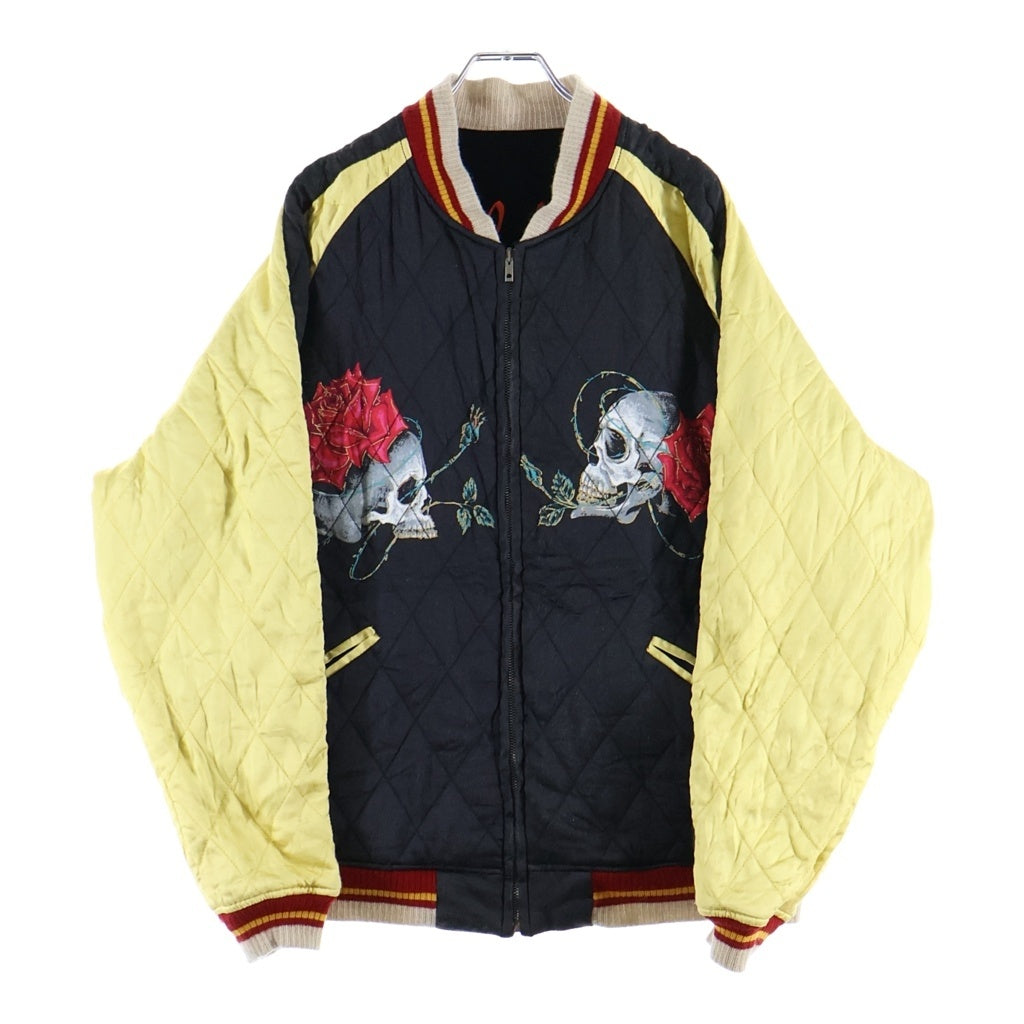 SAINT MICHAEL(セントマイケル) 23AW ×WILDSIDE YOHJI YAMAMOTO SKULL SUKA JACKET SM-A23-0000-C26 スカジャン リバーシブル ブラック