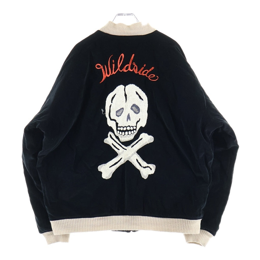 SAINT MICHAEL(セントマイケル) 23AW ×WILDSIDE YOHJI YAMAMOTO SKULL SUKA JACKET SM-A23-0000-C26 スカジャン リバーシブル ブラック