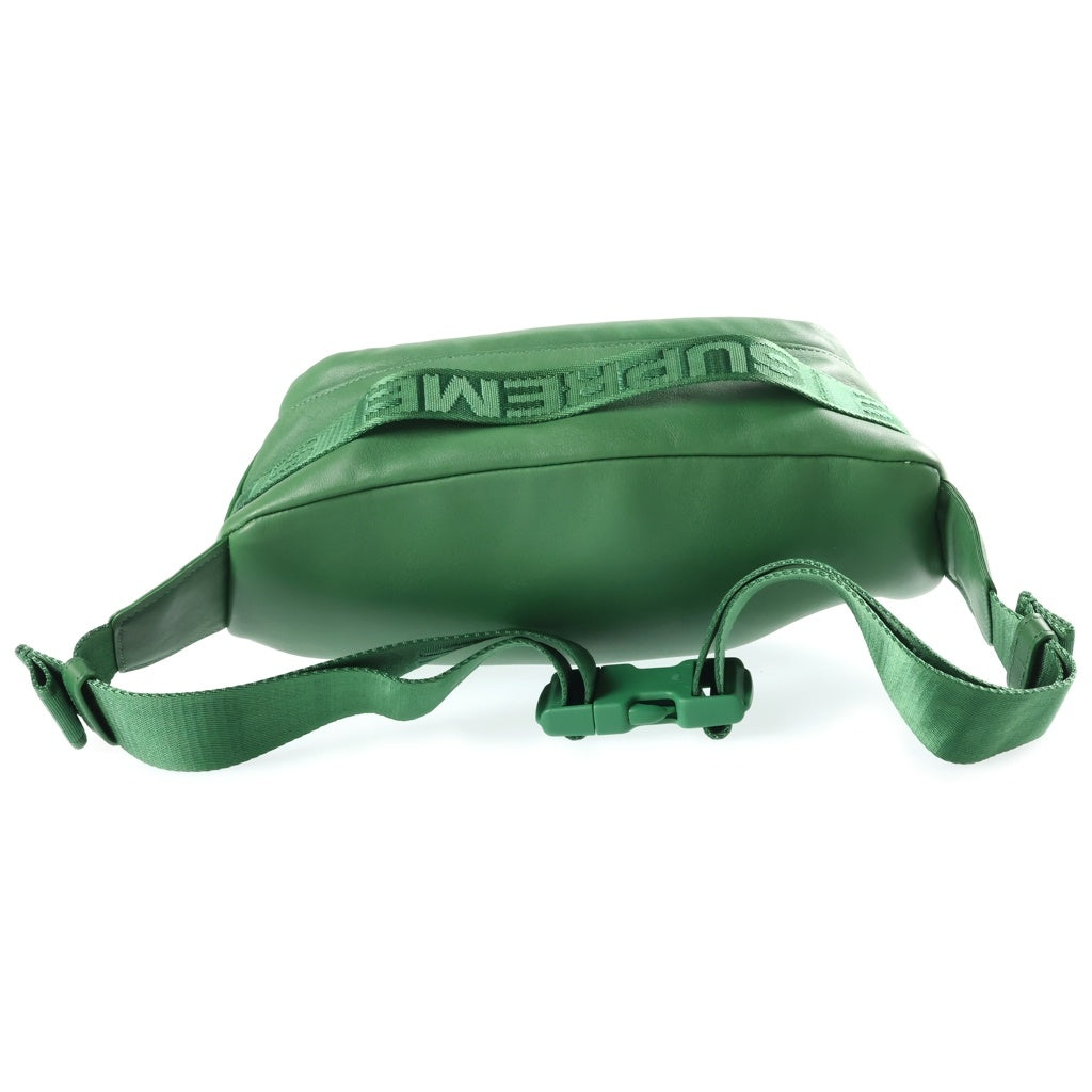 SUPREME(シュプリーム) 24AW Leather Waist Bag BOX LOGO ウエストバック グリーン