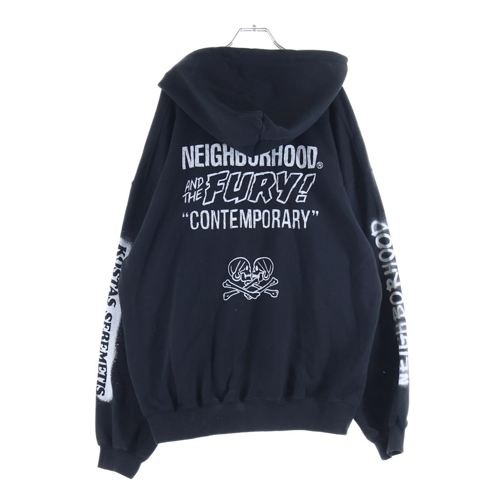 SCHOTT(ショット) ×NEIBORHOOD ×KOSTAS SEREMETIS 782-3231007 プルオーバーパーカー ブラック