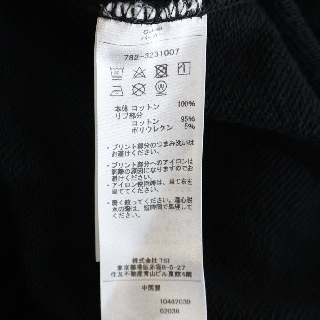 SCHOTT(ショット) ×NEIBORHOOD ×KOSTAS SEREMETIS 782-3231007 プルオーバーパーカー ブラック