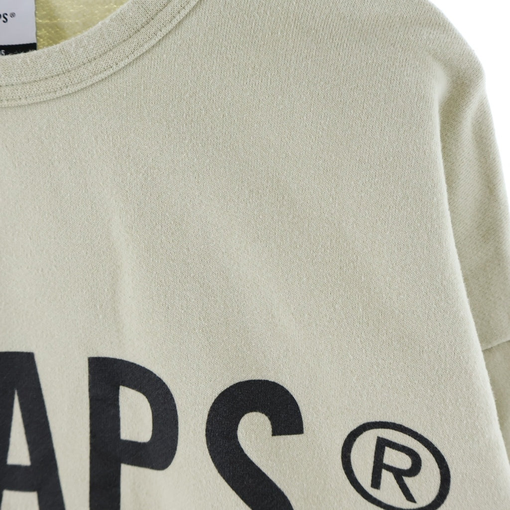 WTAPS(ダブルタップス) フロントロゴ クルーネックスウェット ベージュ