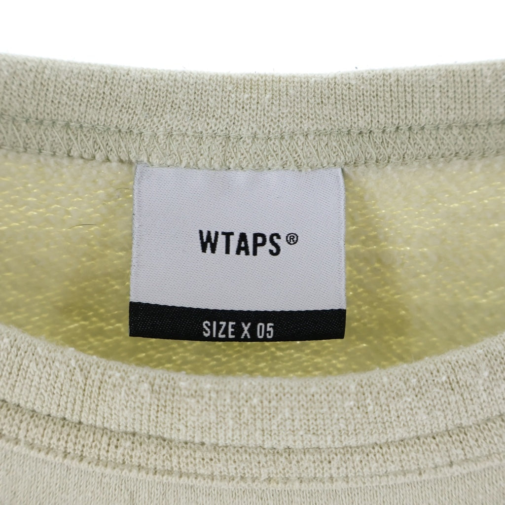 WTAPS(ダブルタップス) フロントロゴ クルーネックスウェット ベージュ