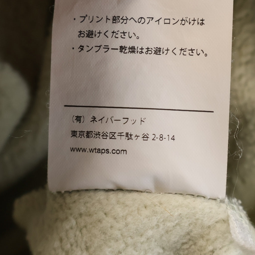 WTAPS(ダブルタップス) フロントロゴ クルーネックスウェット ベージュ
