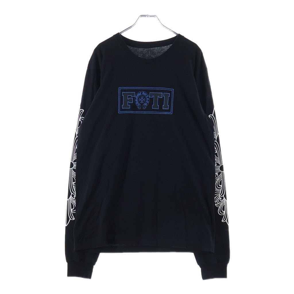 CHROME HEARTS(クロムハーツ) FOTI MAHALIA L/S Tee フォティ マハリア アームフローラル長袖Tシャツ ブラック