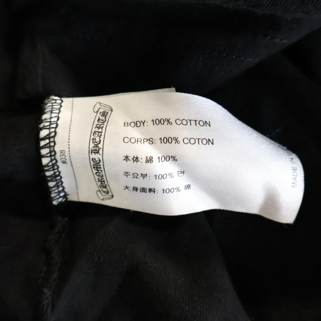CHROME HEARTS(クロムハーツ) FOTI MAHALIA L/S Tee フォティ マハリア アームフローラル長袖Tシャツ ブラック