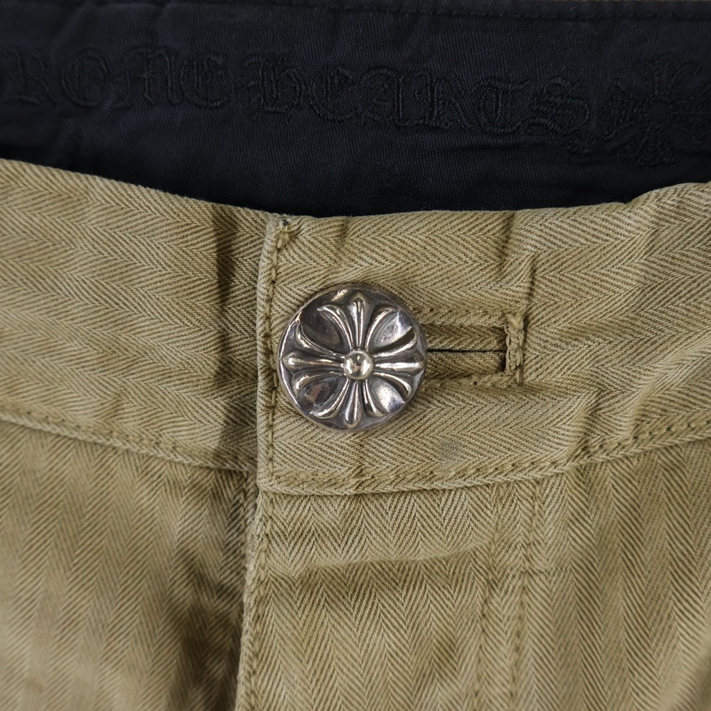 CHROME HEARTS(クロムハーツ) CARPENTER クロスボールボタン カーペンターパンツ ベージュ