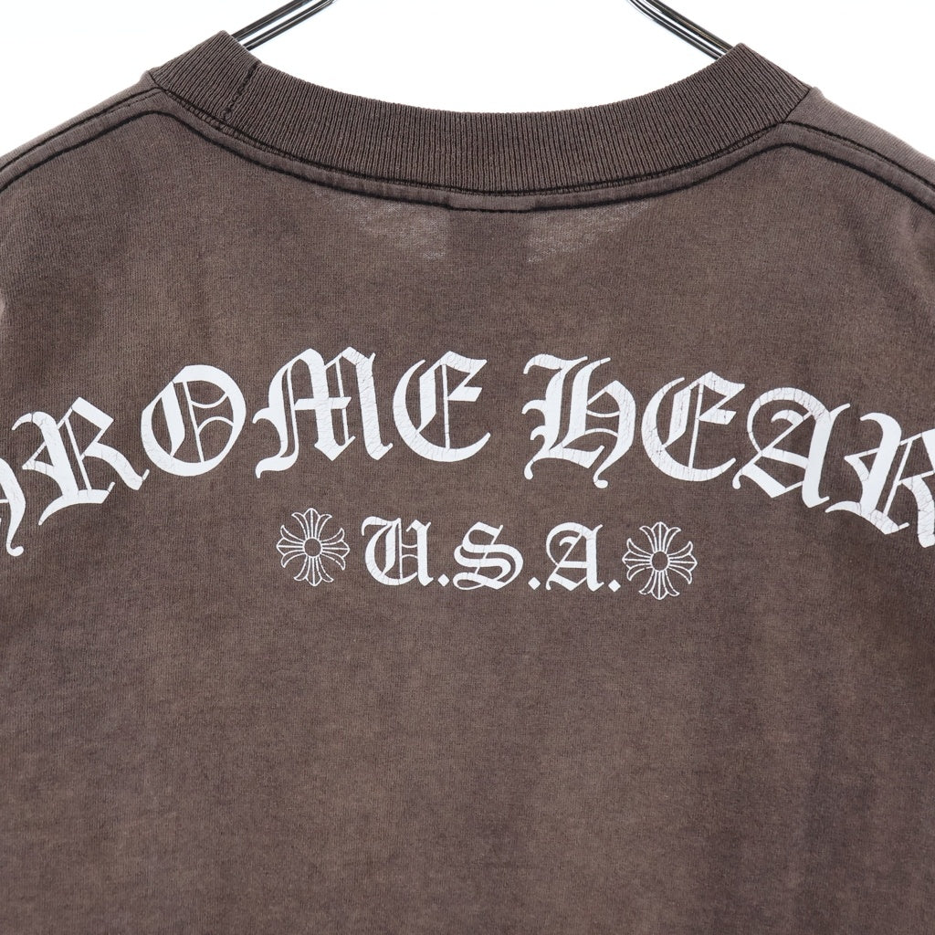 CHROME HEARTS(クロムハーツ) OLD CH T-SHIRT オールド USAロゴ 半袖Tシャツ ブラウン