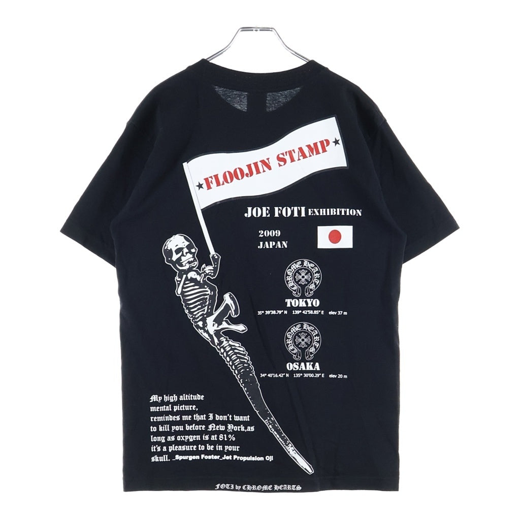 CHROME HEARTS(クロムハーツ) OLD JOE FOTI EXHIBITION 2009 フォティ 日本限定 クルーネック 半袖Tシャツ ブラック