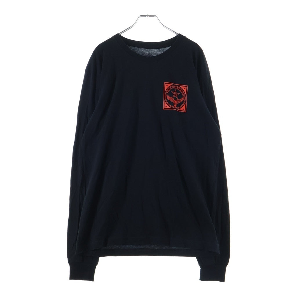 CHROME HEARTS(クロムハーツ) FOTI MAHALIA L/S Tee フォティ マハリア バックプリント クルーネック長袖Tシャツ ブラック/レッド