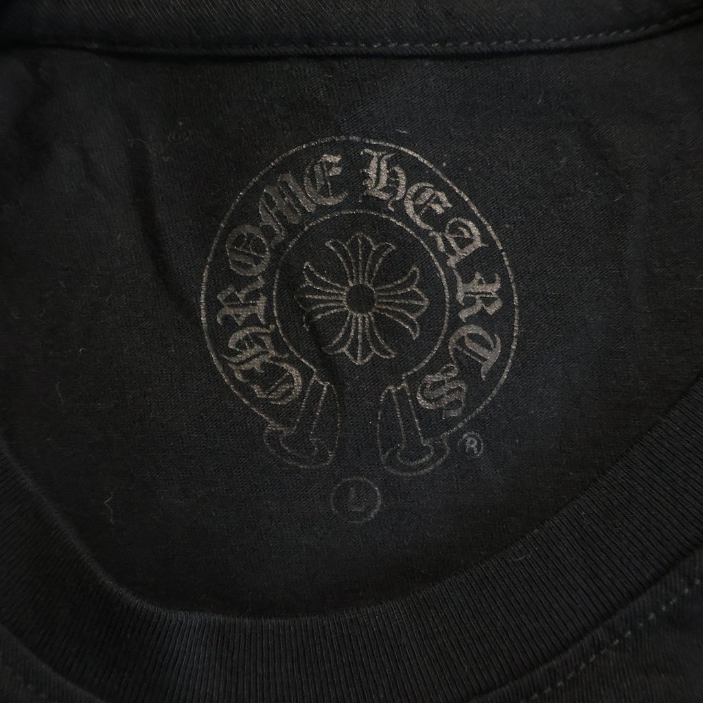 CHROME HEARTS(クロムハーツ) FOTI MAHALIA L/S Tee フォティ マハリア バックプリント クルーネック長袖Tシャツ ブラック/レッド
