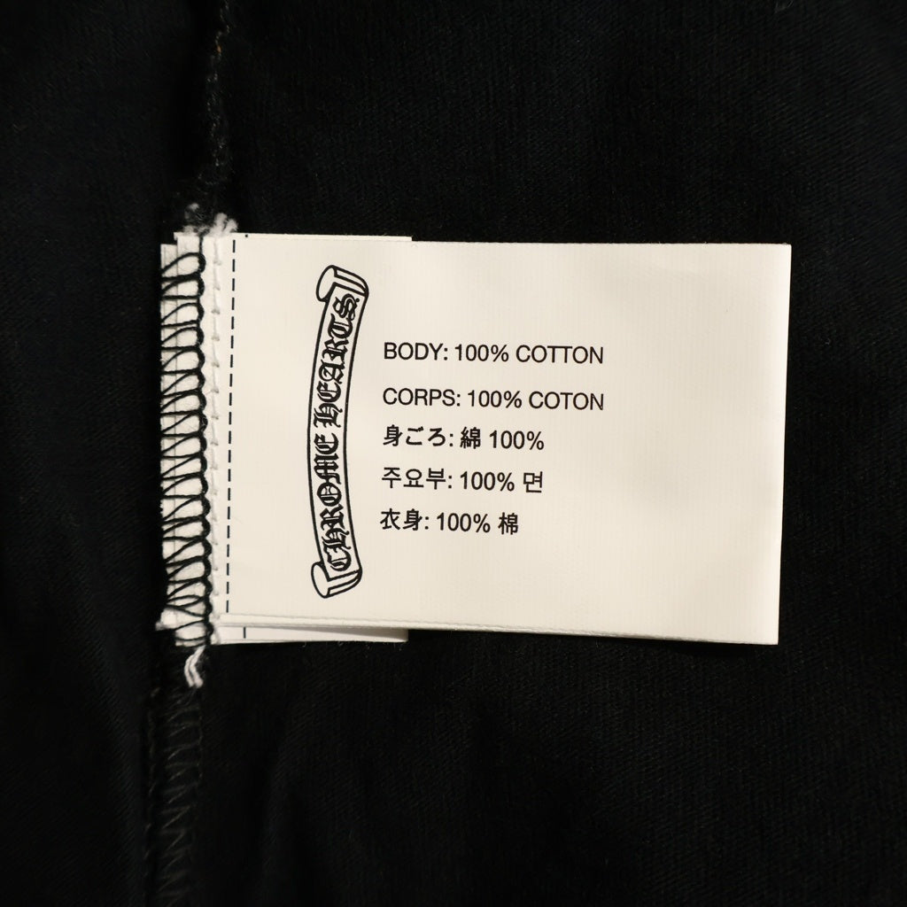 CHROME HEARTS(クロムハーツ) FOTI MAHALIA L/S Tee フォティ マハリア バックプリント クルーネック長袖Tシャツ ブラック/レッド