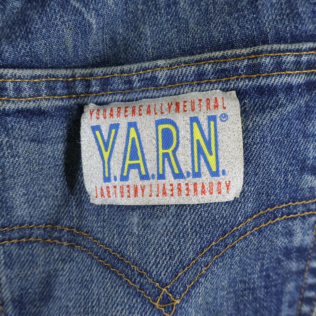 Y.A.R.N(ヤーン) ×Levi's クロスパッチ ストレートデニム 501 インディゴ