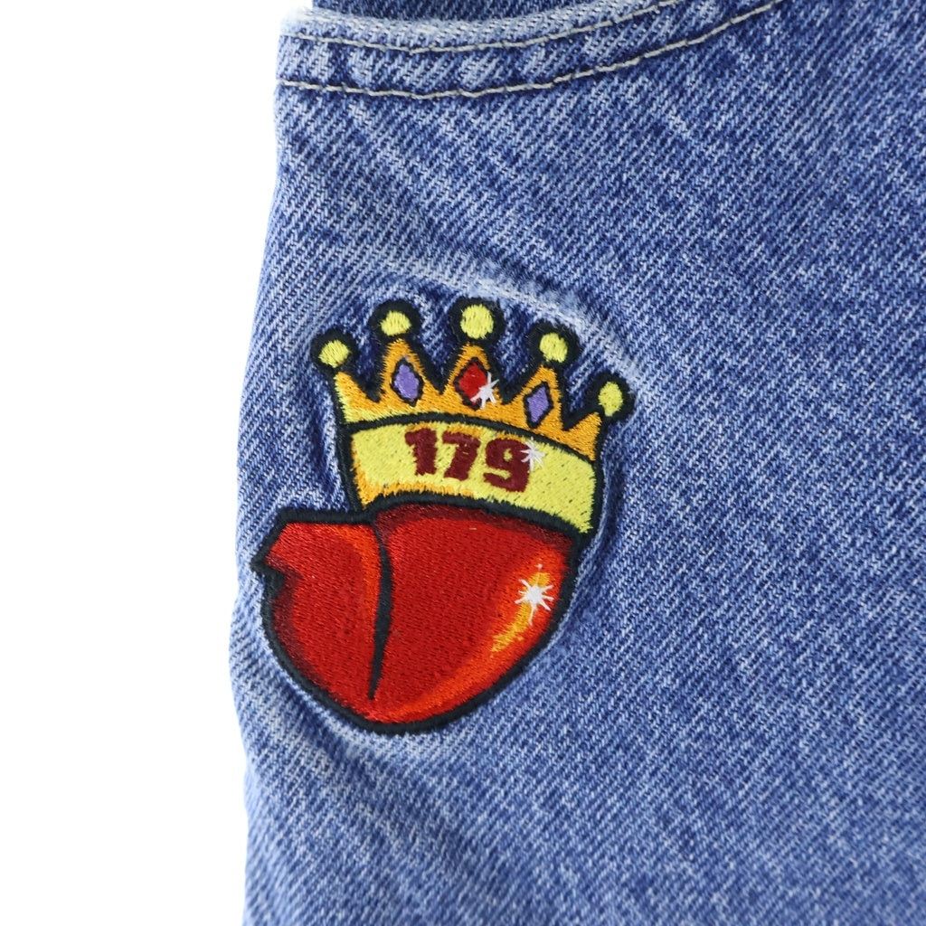 VINTAGE(ヴィンテージ) 90s USA製 JNCO JEANS ジュンコ 179パッチ 9分丈 J179 ワイドデニム インディゴ