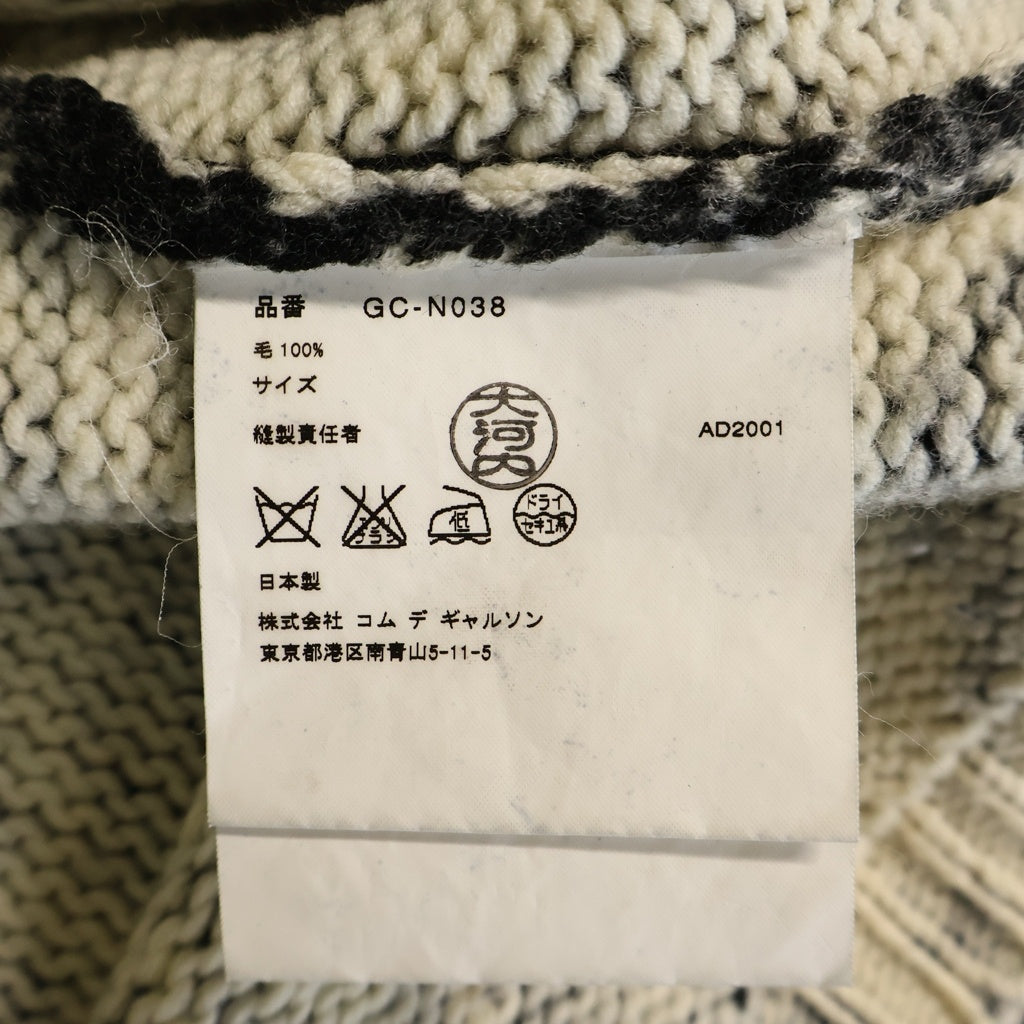 COMME des GARCONS(コムデギャルソン) 00s 01AW ペイズリー GC-N038 ウール ニット レディース