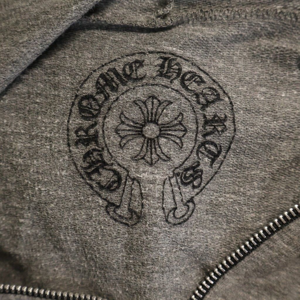 CHROME HEARTS(クロムハーツ) Dagger Zip Horseshoe Parka ダガージップ ホースシュー ジップパーカー グレー