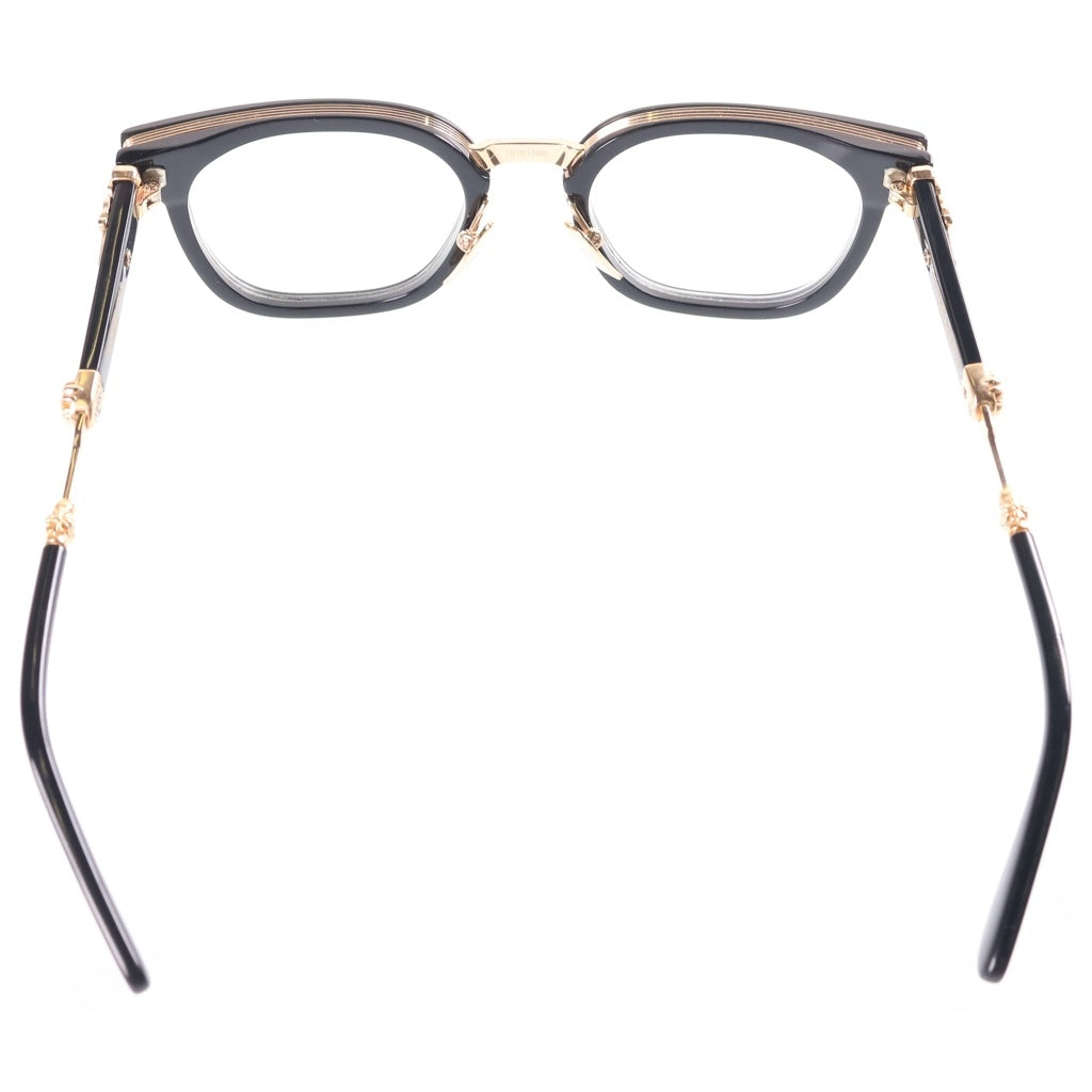 CHROME HEARTS(クロムハーツ) DUCK BUTTER ダガー テンプルウェリントン サングラス アイウェア メガネ 眼鏡 ブラック/ゴールド