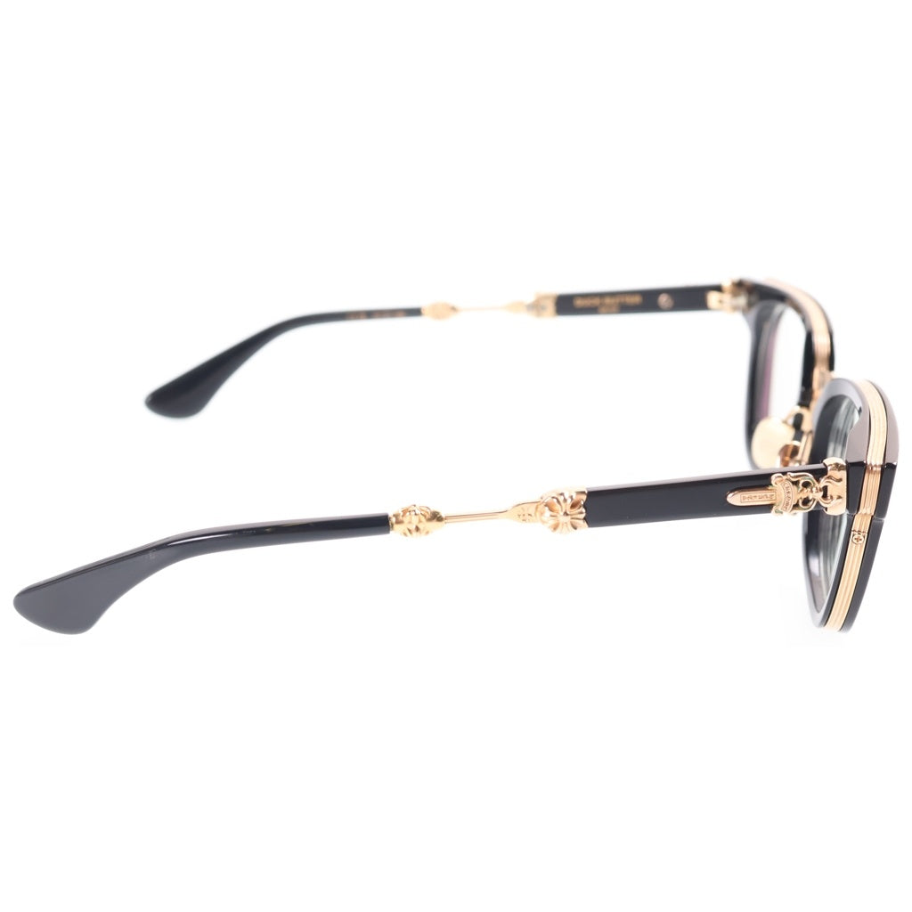CHROME HEARTS(クロムハーツ) DUCK BUTTER ダガー テンプルウェリントン サングラス アイウェア メガネ 眼鏡 ブラック/ゴールド