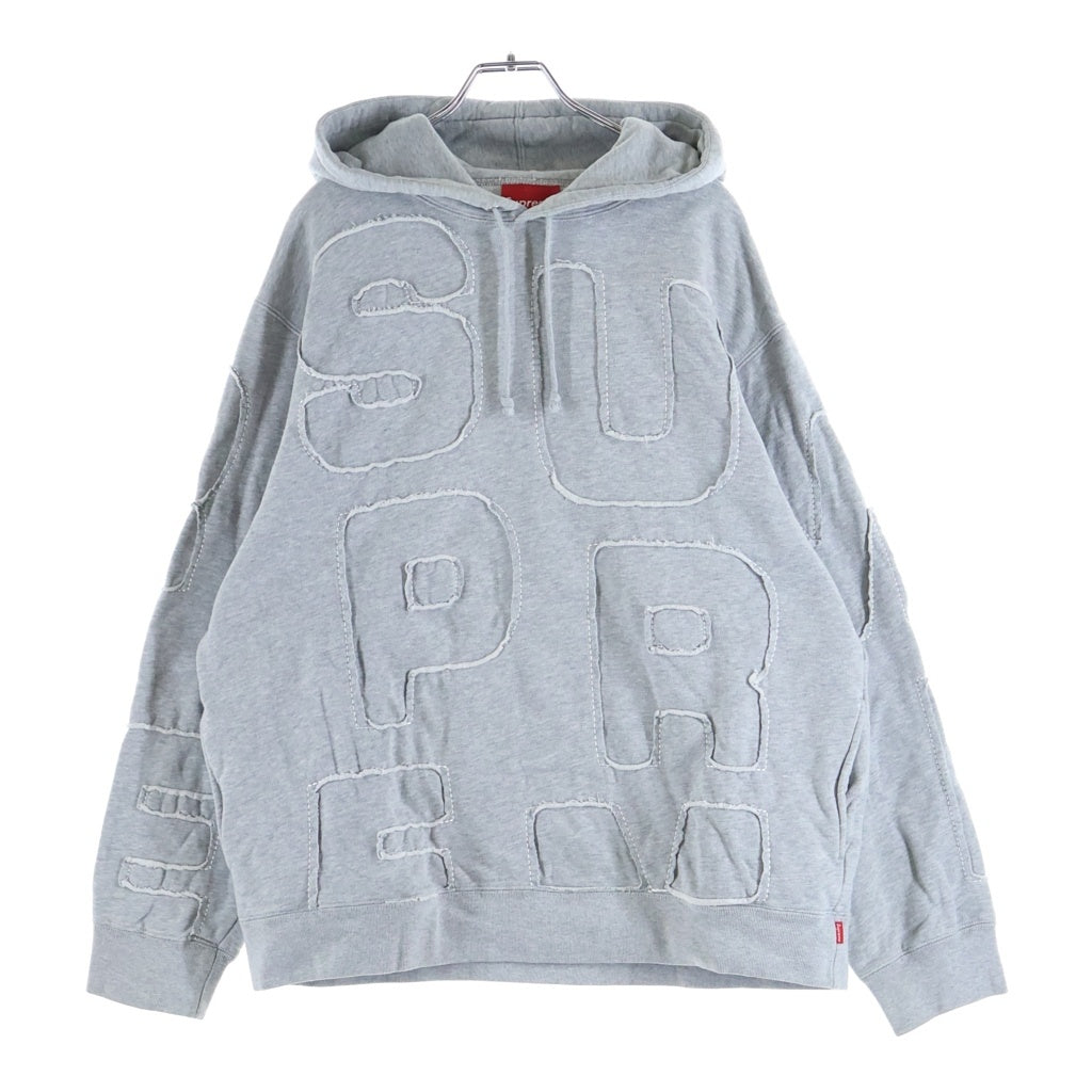 SUPREME(シュプリーム) 20SS Cutout Letters Hooded Sweatshirt プルオーバーパーカー グレー