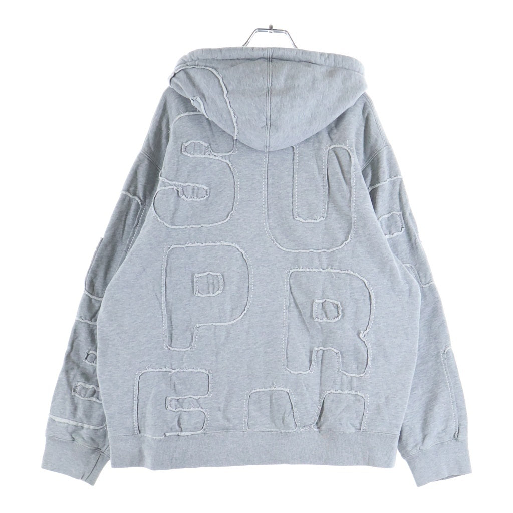 SUPREME(シュプリーム) 20SS Cutout Letters Hooded Sweatshirt プルオーバーパーカー グレー