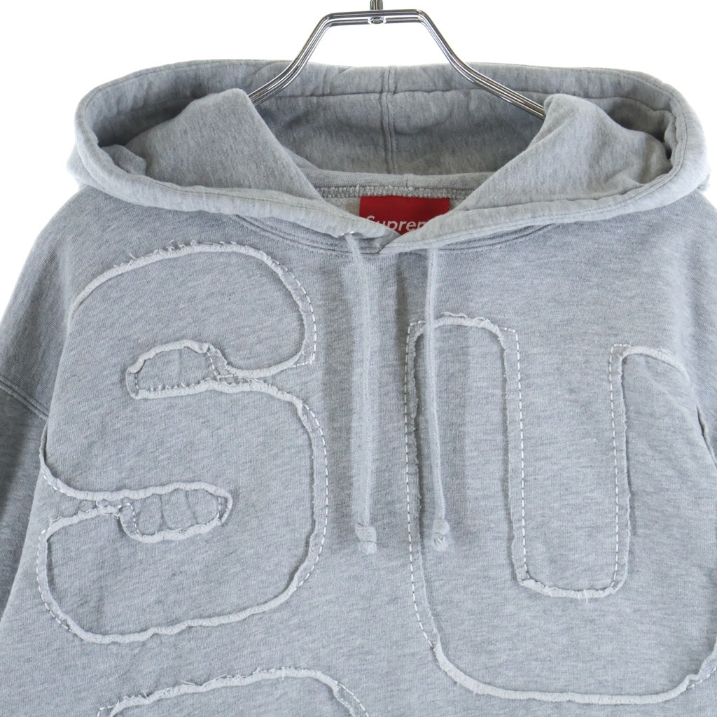 SUPREME(シュプリーム) 20SS Cutout Letters Hooded Sweatshirt プルオーバーパーカー グレー