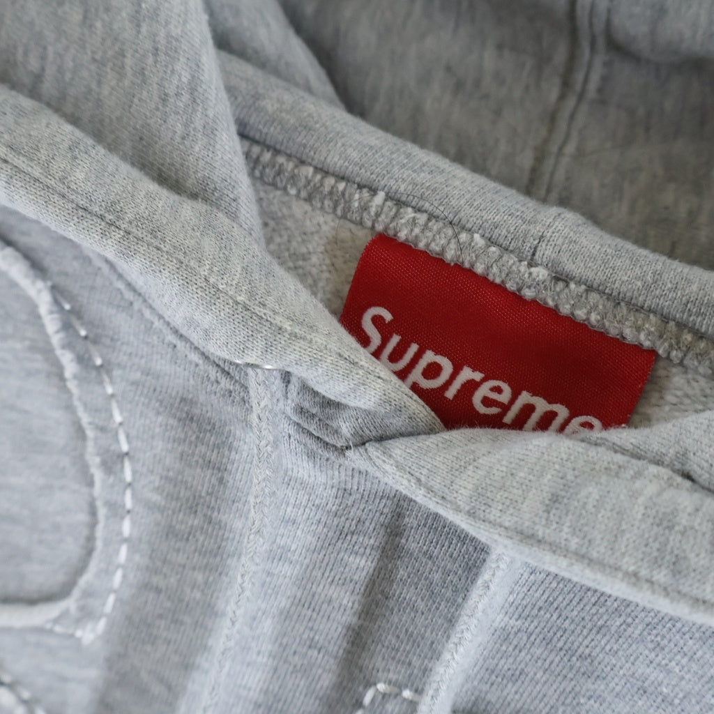 SUPREME(シュプリーム) 20SS Cutout Letters Hooded Sweatshirt プルオーバーパーカー グレー