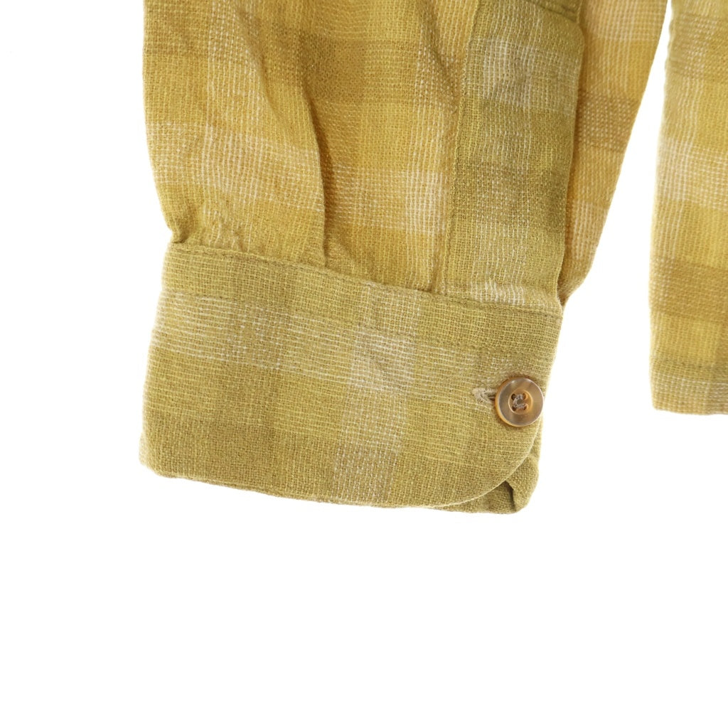 PENDLETON(ペンドルトン) 60s ダブルフラップ 開襟 ボードシャツ イエロー オンブレベース