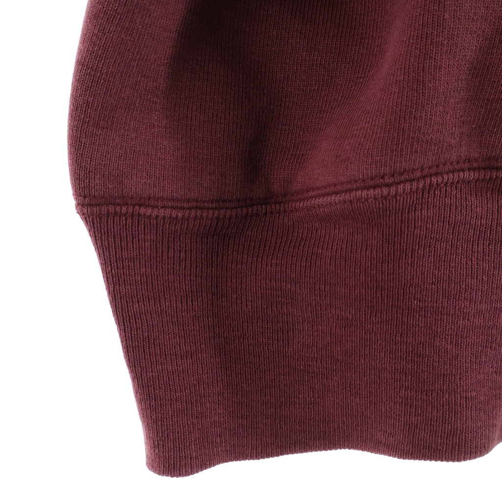 CHAMPION(チャンピオン) VINTAGE 80s トリコタグ ダブルフェイス バックプリント ラバープリント B.C.HIGH FOOTBALL REVERSE WEAVE リバースウィーブ 目無 プルオーバーパーカー ボルドー