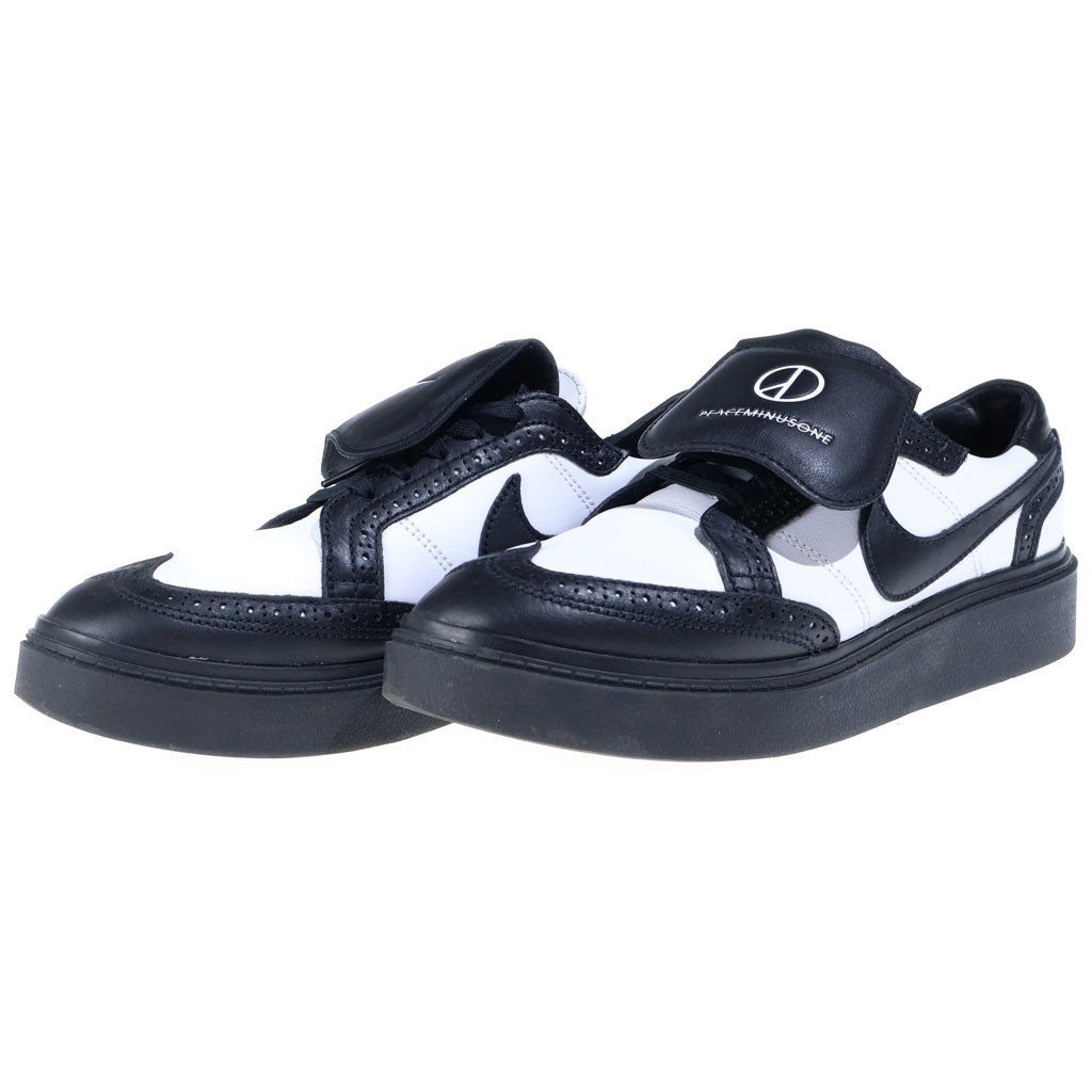 NIKE(ナイキ) ×PEACEMINUSONE KWONDO1 ピースマイナスワン レザーローカットスニーカー ブラック/ホワイト US10/28cm DH2482-101