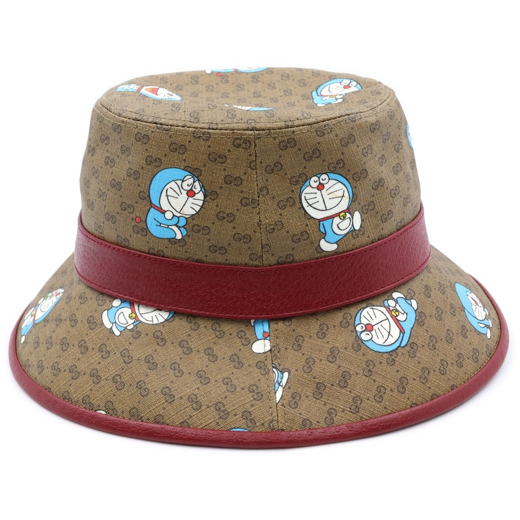 GUCCI(グッチ) DORAEMON BUCKET GGロゴ ドラえもん バケットハット ブラウン 648846 4HACU レディース