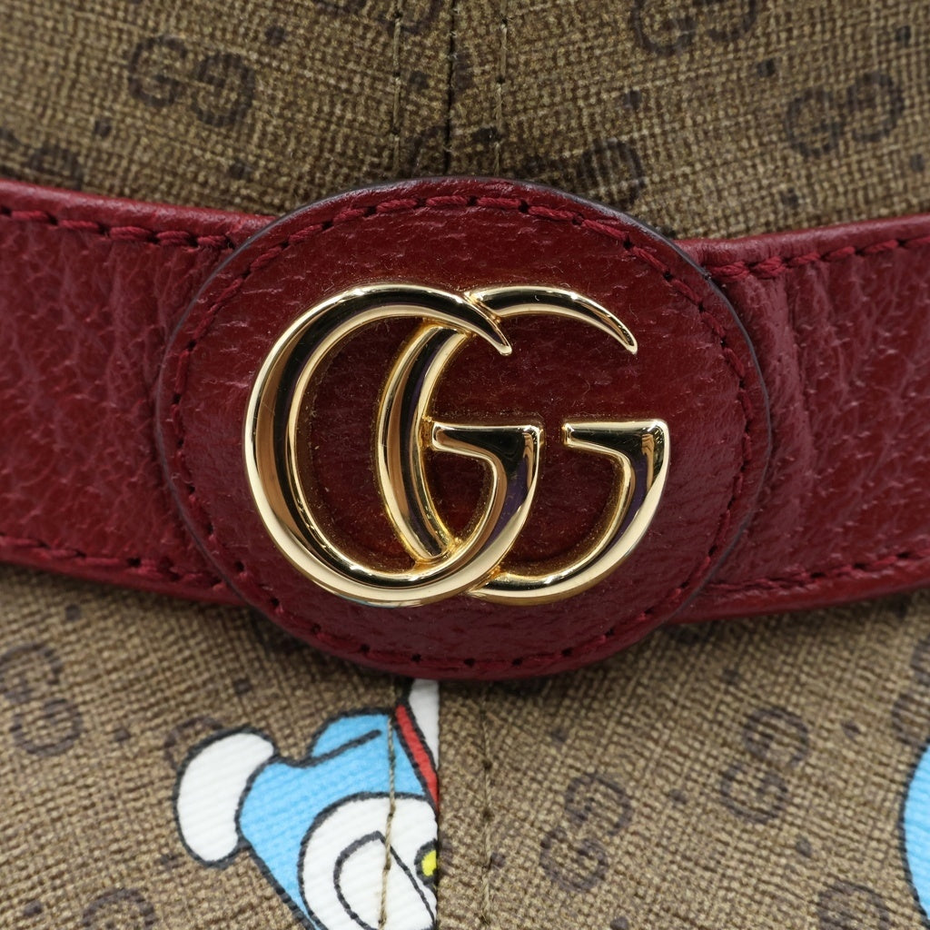 GUCCI(グッチ) DORAEMON BUCKET GGロゴ ドラえもん バケットハット ブラウン 648846 4HACU レディース