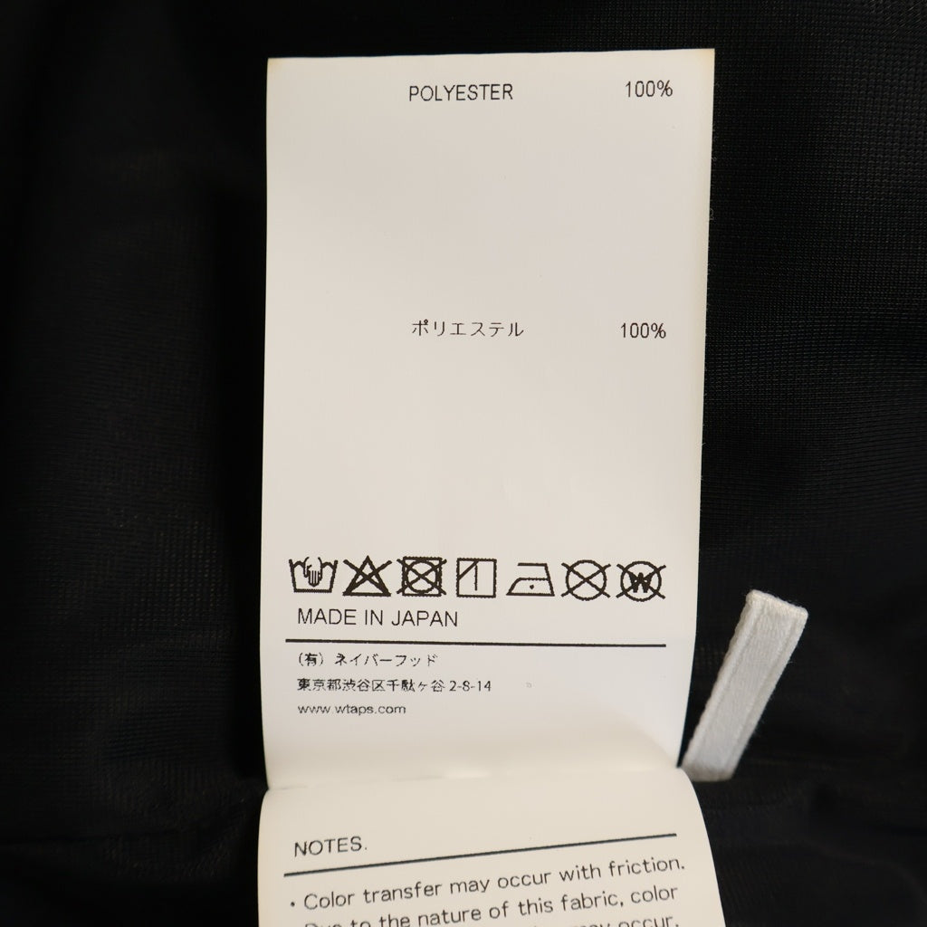 WTAPS(ダブルタップス) 25AW NETMINDER/LS/POLY 252ATDT-CSM21 ゲームシャツ ブラック