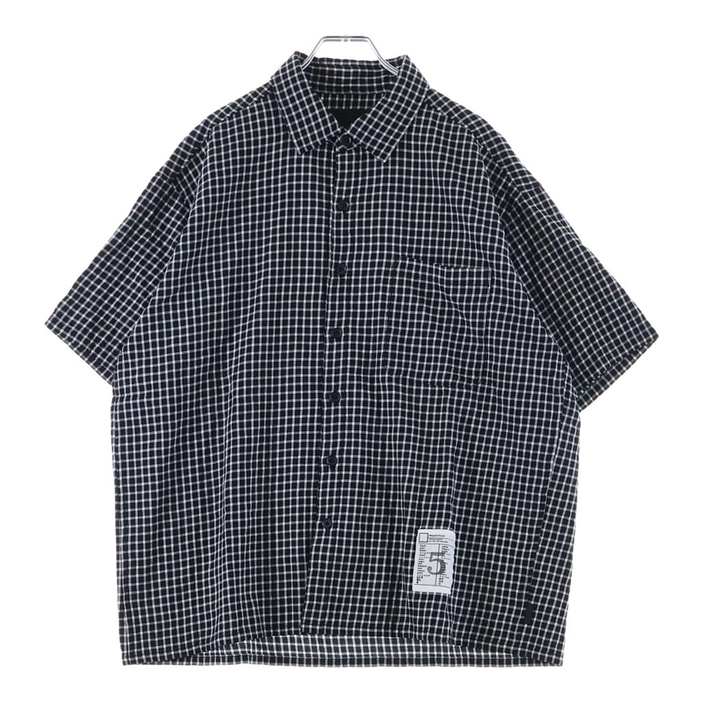 NEIGHBORHOOD(ネイバーフッド) 26SS BW .CHECK SHIRT SS 261AQNH-SHM07 半袖シャツ ブラック チェック