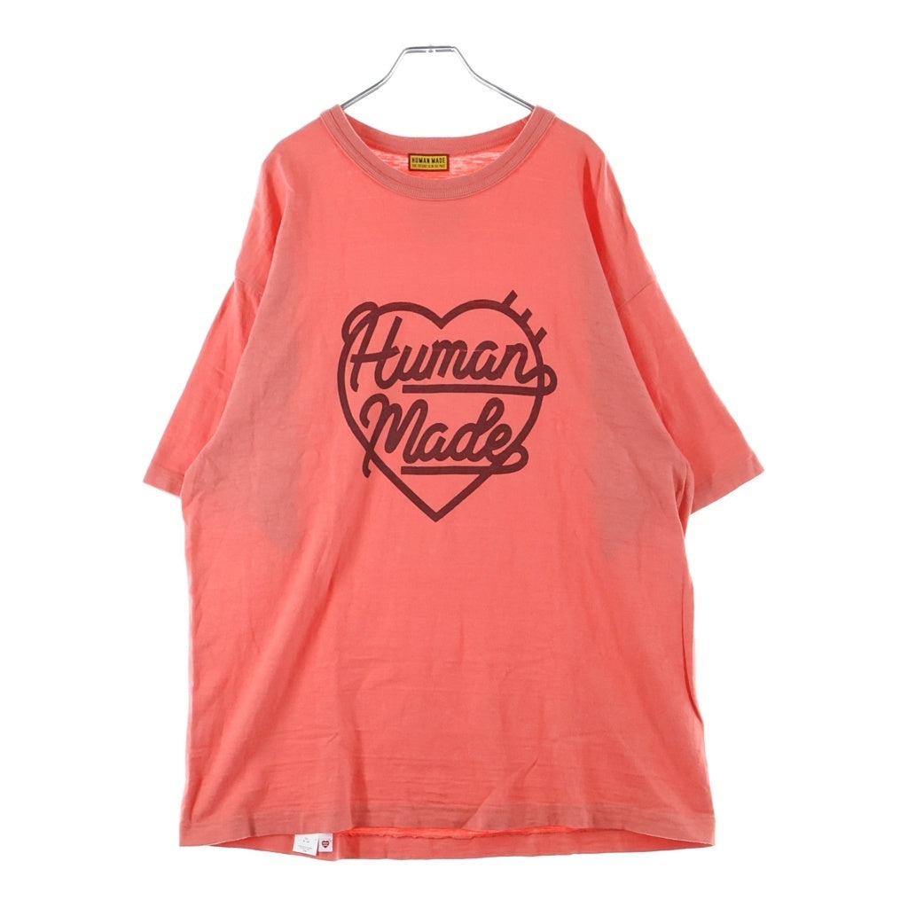 HUMAN MADE(ヒューマンメイド) Color T-Shirt ハートロゴ クルーネックTシャツ レッド