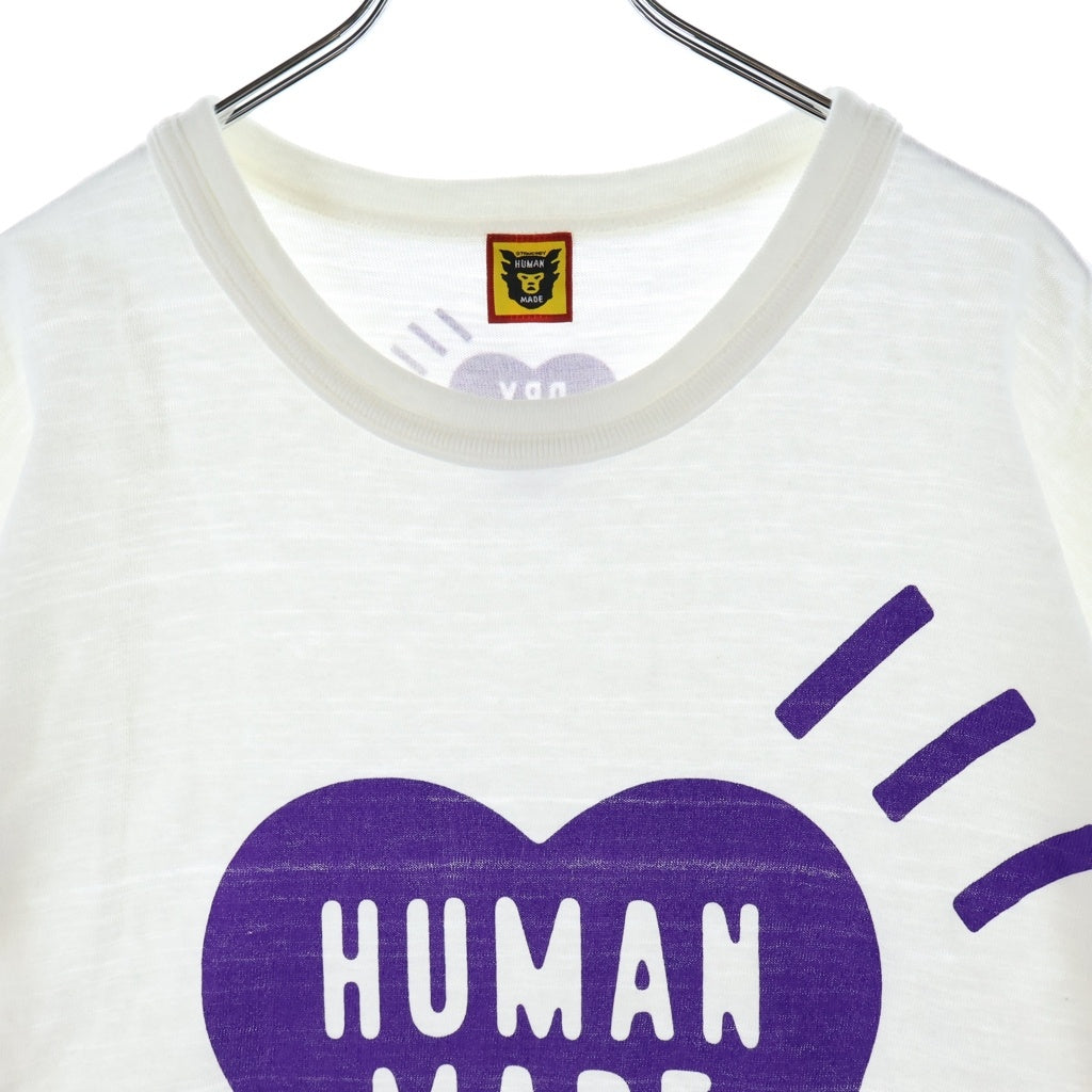 HUMAN MADE(ヒューマンメイド) HEART TEE ハートティ クルーネック半袖Tシャツ ホワイト