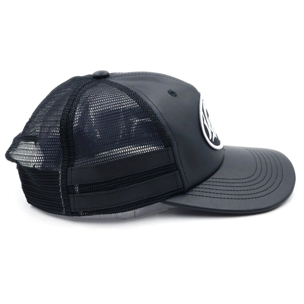 SUPREME(シュプリーム) Vanson Leathers Mesh Back 6-Panel レザー メッシュキャップ ブラック