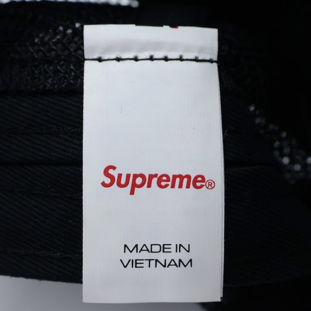SUPREME(シュプリーム) Vanson Leathers Mesh Back 6-Panel レザー メッシュキャップ ブラック