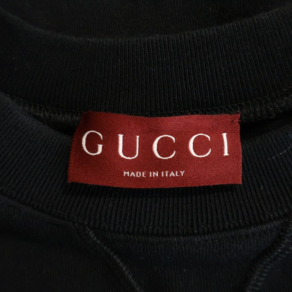 GUCCI(グッチ) Embossed Logosweat エンボスロゴ スウェットトレーナー 802787 XJGYX ブラック