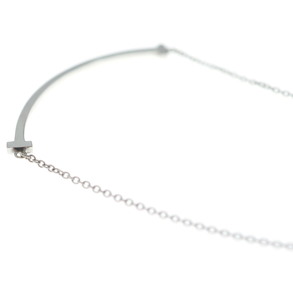 TIFFANY & Co.(ティファニー) T smile necklace small Tスマイル スモールネックレス 750AU ホワイトゴールド 60011677 レディース