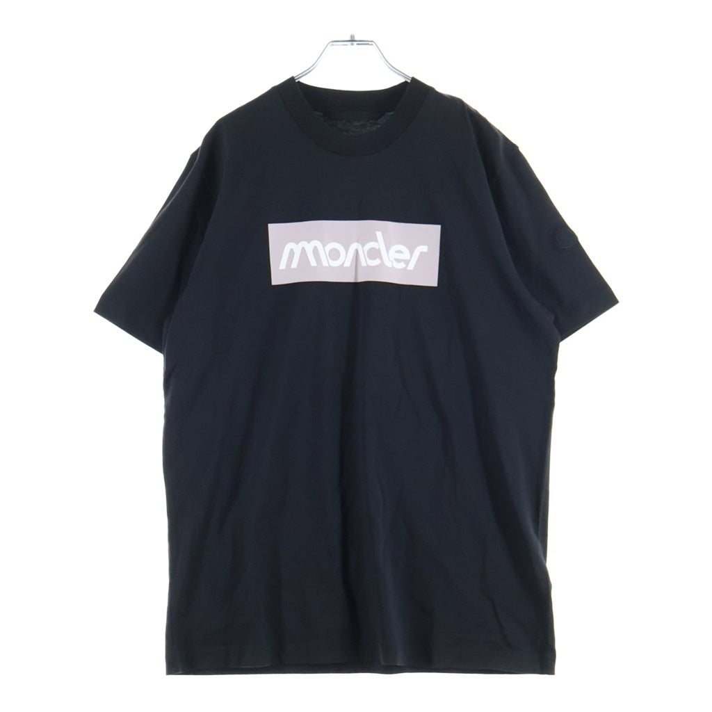 MONCLER(モンクレール) 23SS エンボス加工ロゴ クルーネックTシャツ ブラック J10918C00052