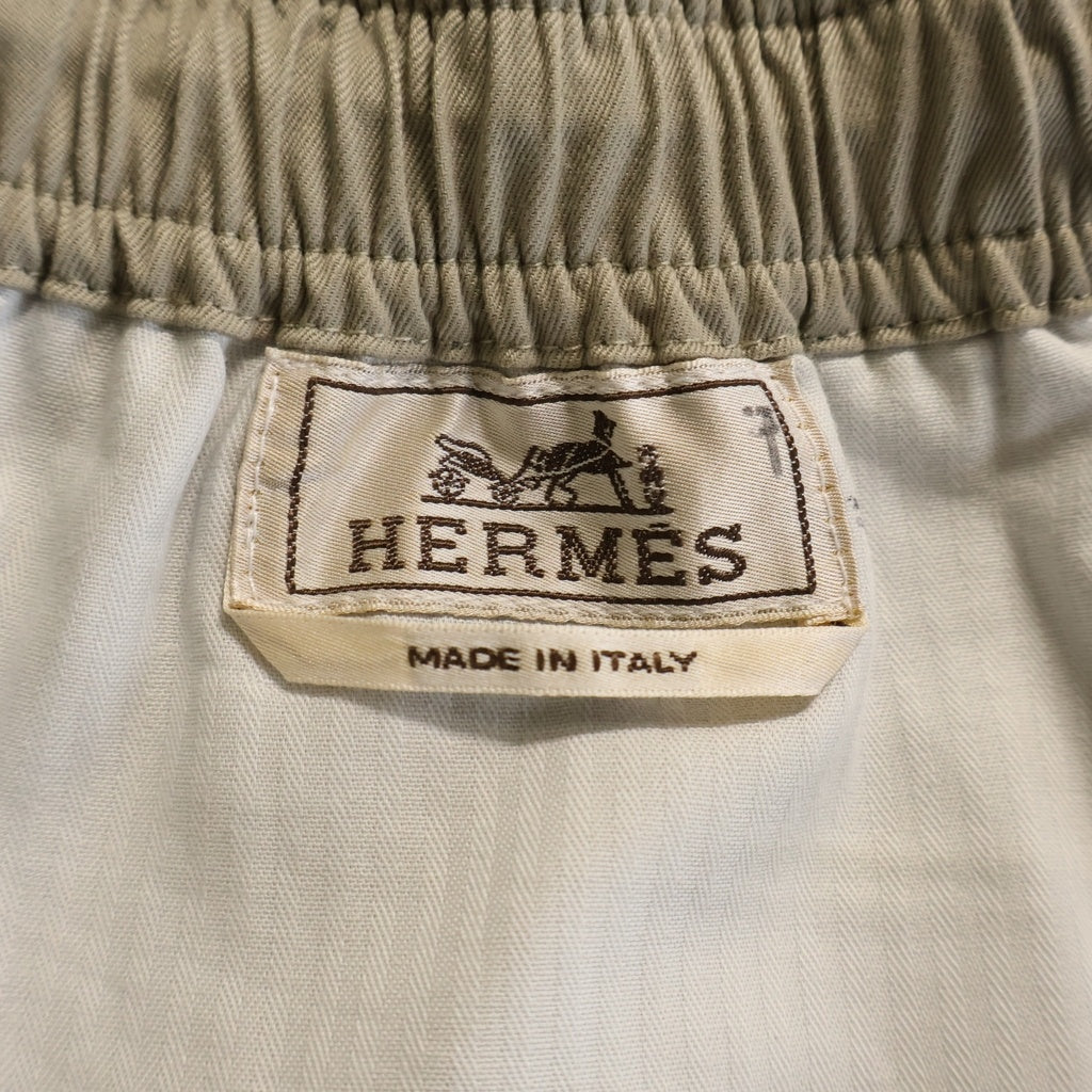 HERMES(エルメス) Senza piega センツァ ピエガ コットン ハーフパンツ ベージュ 35566000