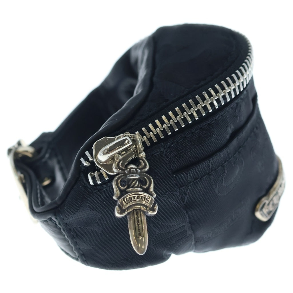 CHROME HEARTS(クロムハーツ) WRISTHER SNAT PACK スナットパック ナイロンレザー ブレスレット ブラック