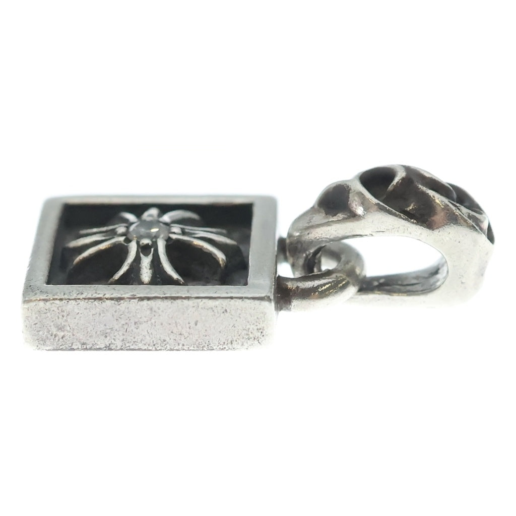 CHROME HEARTS(クロムハーツ) FRAMED CH PLUS 1DIA フレームドCHプラス 1ダイヤ チャーム シルバーネックレストップ