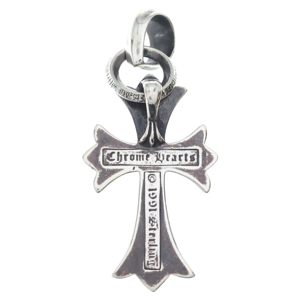 CHROME HEARTS(クロムハーツ) CH CRS SML W/BALE Wベイル スモールCHクロス ペンダントトップ シルバー BCA218