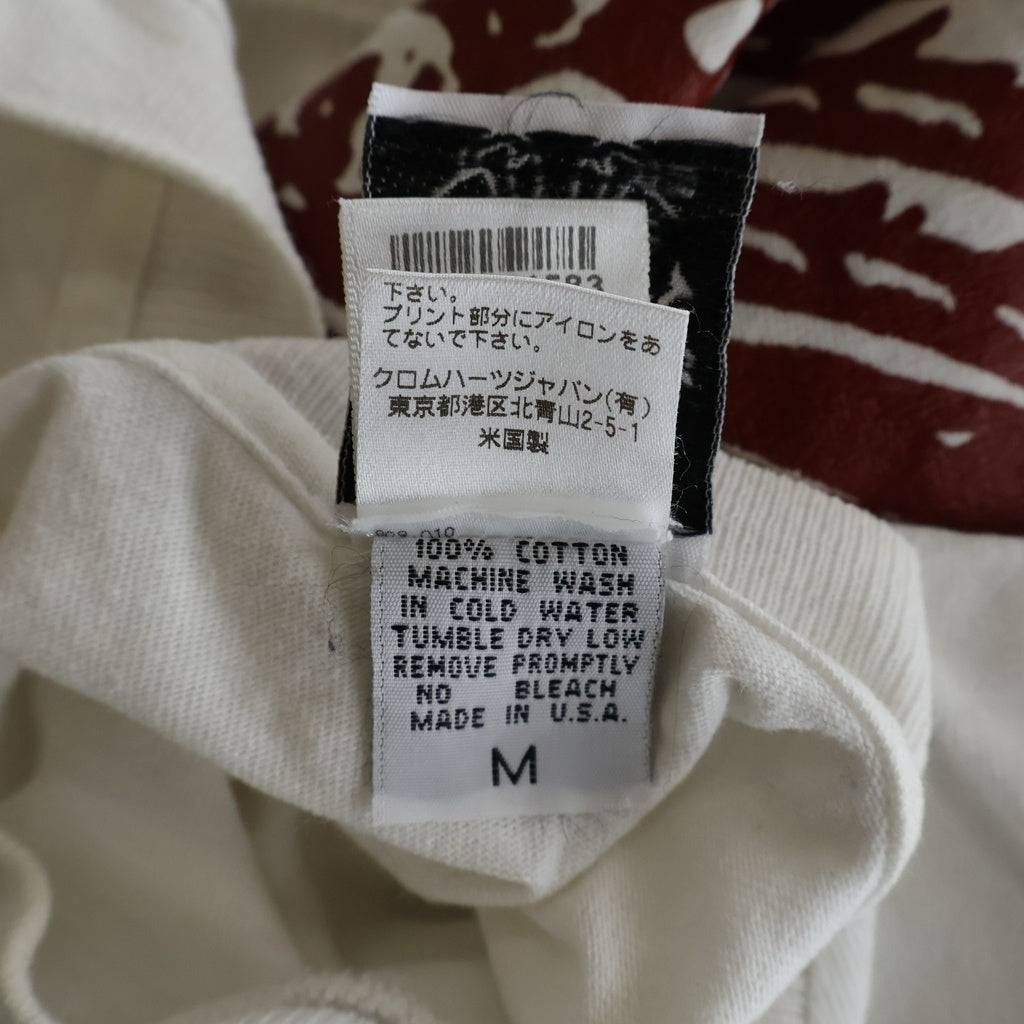 CHROME HEARTS(クロムハーツ) OLD FOTI オールドフォティマハリアプリント 半袖Tシャツカットソー ホワイト