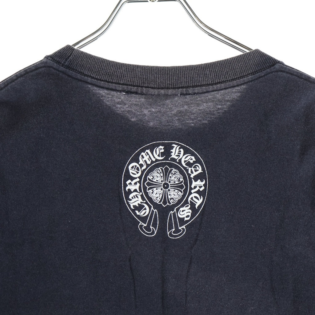 CHROME HEARTS(クロムハーツ) OLD DAGGER S/S ヴィンダガー バックホースシュープリント 半袖Tシャツカットソー ブラック