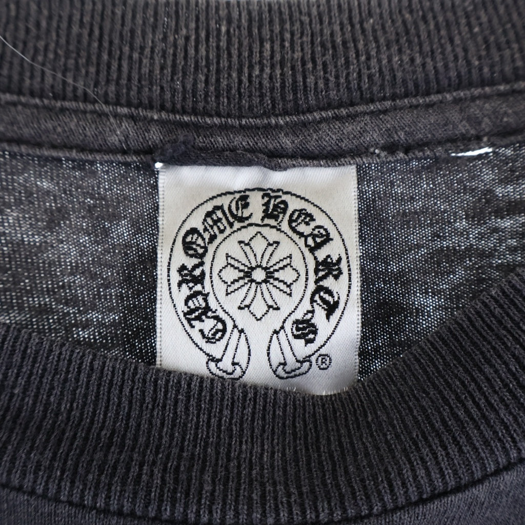 CHROME HEARTS(クロムハーツ) OLD DAGGER S/S ヴィンダガー バックホースシュープリント 半袖Tシャツカットソー ブラック