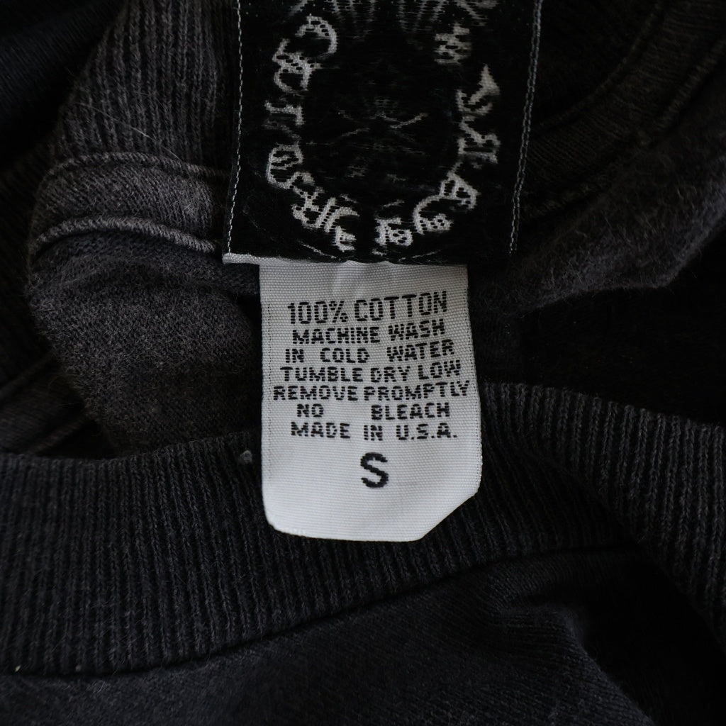 CHROME HEARTS(クロムハーツ) OLD DAGGER S/S ヴィンダガー バックホースシュープリント 半袖Tシャツカットソー ブラック