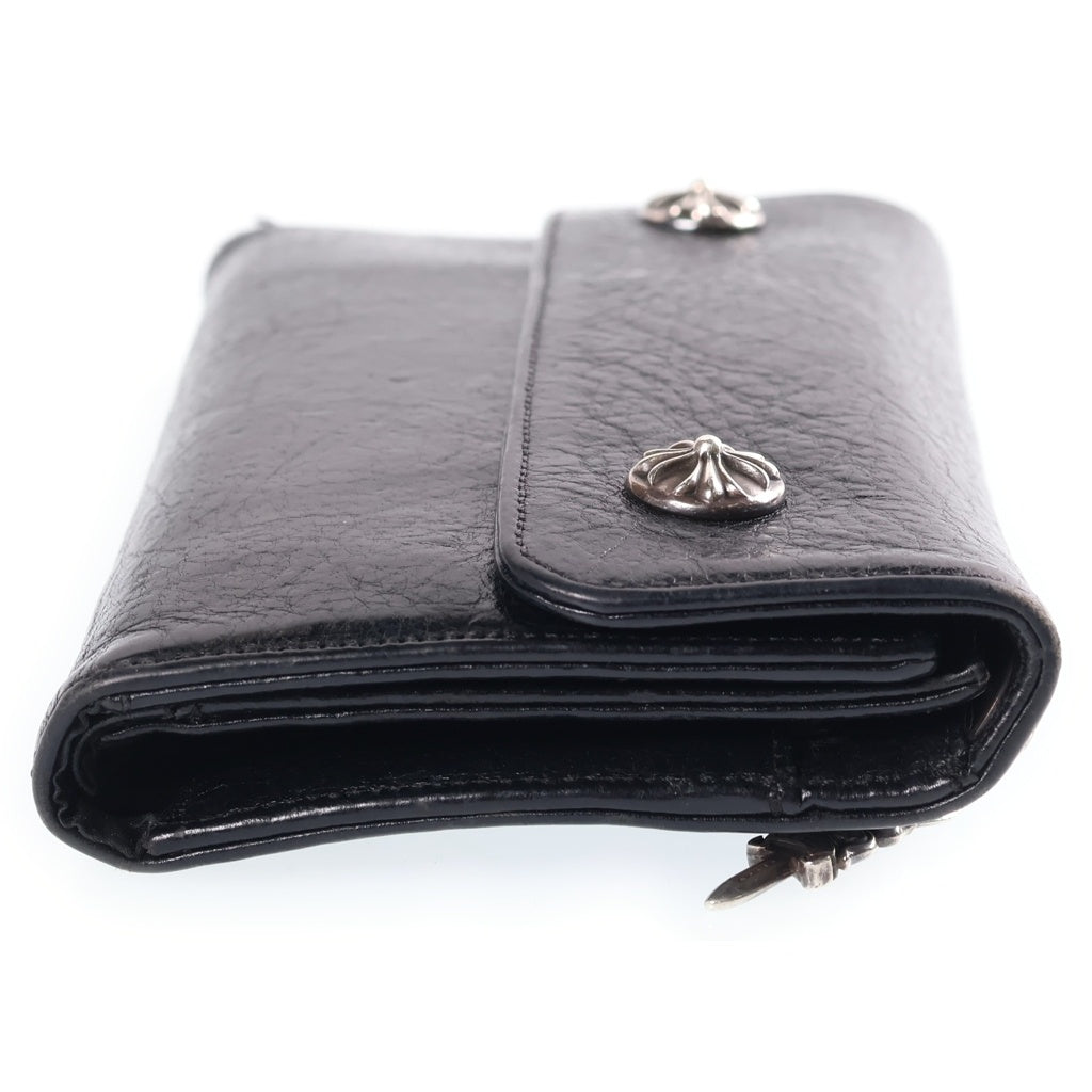 CHROME HEARTS(クロムハーツ) WAVE ウェーブ レザーウォレット 財布 ブラック